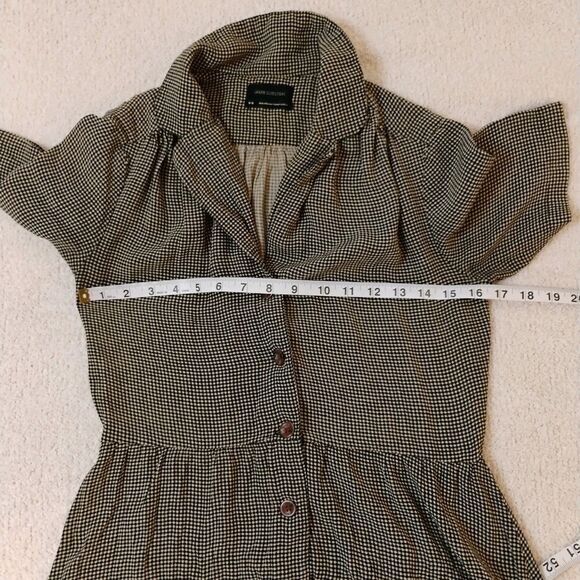 urban outfitters dress Mini Hounds tooth Button Down 50s Country Grunge Sz M - Picture 7 of 9